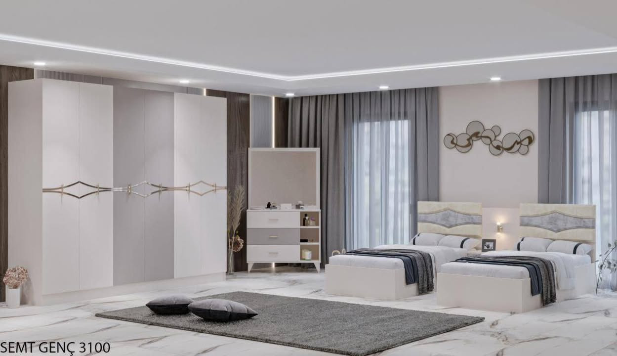 ♦️🔈 *تم وصول*🔈♦️
*موديل* سيمات 2500-1 شبابي  * 

♦️ *5 *قطع ابواب* *شبابي *
♦️ *كنتور*220  سم صافي داخل كنتور 52  سم برغي جوي حديد 

♦️ *ميزت تواليت نفس الصوره 85 سم 
♦️ *كومدي عدد 1 مع ظهر إنارة 
♦️ *سرير *95*195 سم* عدد 2

*السعر 600الف


**إذا كنت صاحب هذا الإعلان وتريد حذفه لأي سبب، رجاءا أرسل رسالة إلى الدعم الفني**