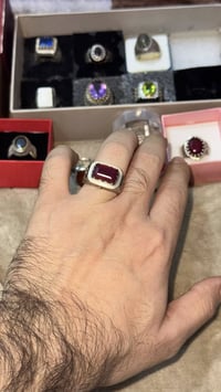 ياقوت أحمر • زفير أزرق • ٦ ماسات