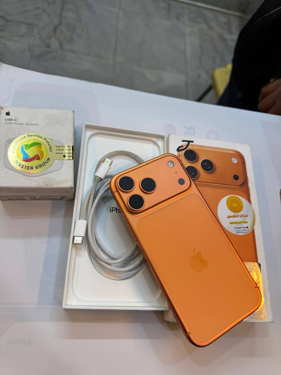 ايفون 17 برو ماكس 256
شريحة الاكترونيا 
بطارية 100‎%‎
نضافة 100‎%‎
مشحون 57 مرة
اخو الجديد 
بعدة بلضمان 11 شهر
من الشركة
كامل ملحقات الاصلية
السعر مناسب 
***********
العنوان القطاع شارع السوك مجاور عوينات الكرار 
مركز الشمس
