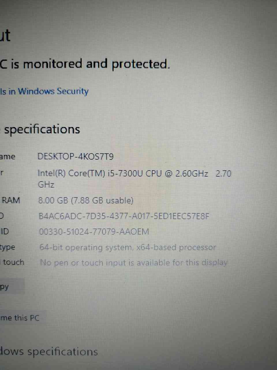 لاب توب للبيع Dell
السعر 180 الف وبي مجال موصفات 

رام 8 
كيكا 160 hhd
Core i5 
Windows 10 pro
جيل 7 
 البطارية يبقئ ساعة الى 40 دقيقة 

مكاني كركوك فقط ماعندي توصيل


**إذا كنت صاحب هذا الإعلان وتريد حذفه لأي سبب، رجاءا أرسل رسالة إلى الدعم الفني**