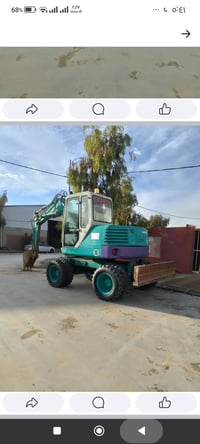 حفار كوماتسو • موديل ٩٨ • مضخة ضعيفة