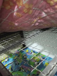 سرير طابقين • حديد ثقيل • كالجديد