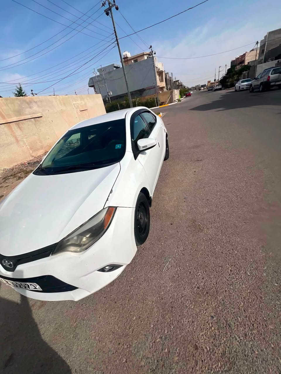 كورلا 2016 وارد امريكي
رقم ديالى بدون ايرباك بيها قطع رش فقط السعر 110 بيها مجال ماشيه 81 ميل 
***********
