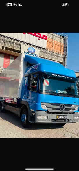 اتيكو 2012 حجم 1229 طول 7،25 ارتفاع 270سم  جوبلس خلفي امامي ورك 8 كير سياره جديده كامله كبل للشغل ***********
