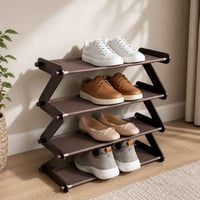 رف أحذية متعدد الطبقات بتصميم Z عملي – NEW Simplicity  • رف أحذية عملي...