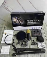مايكروفون احترافي • كرت صوت V8 • فلتر بوب