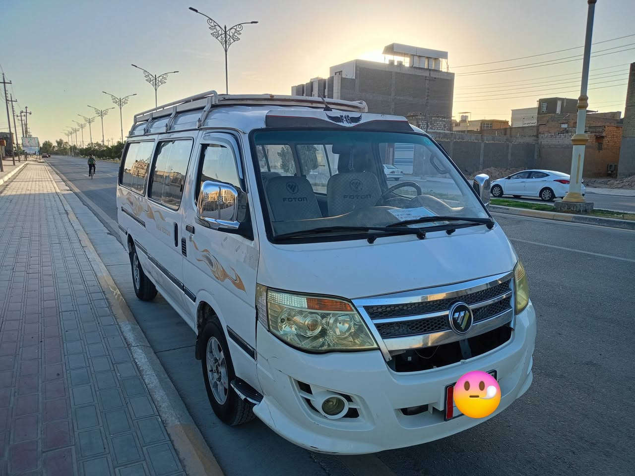فوتون موديل 2014 بأسمي رقم انكليزي مصفره هيئه وغرامات للبيع السعر 76 
*********** مكاني كربلاء
