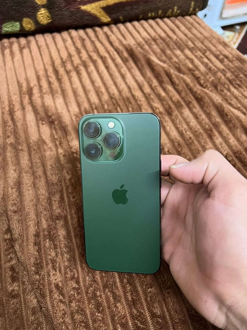 سلام عليكم
ايفون 13برو ماكس  

ذاكره 256

بطاريه 91

دبل شريحه

 وتر بروف 

نضافه 💯 

لون مميز زيتوني 

جهاز بلادي باتري شرط ما مرفوع 

السعرر 700🔒

متوجد خاص 

رقم الهاتف ***********
