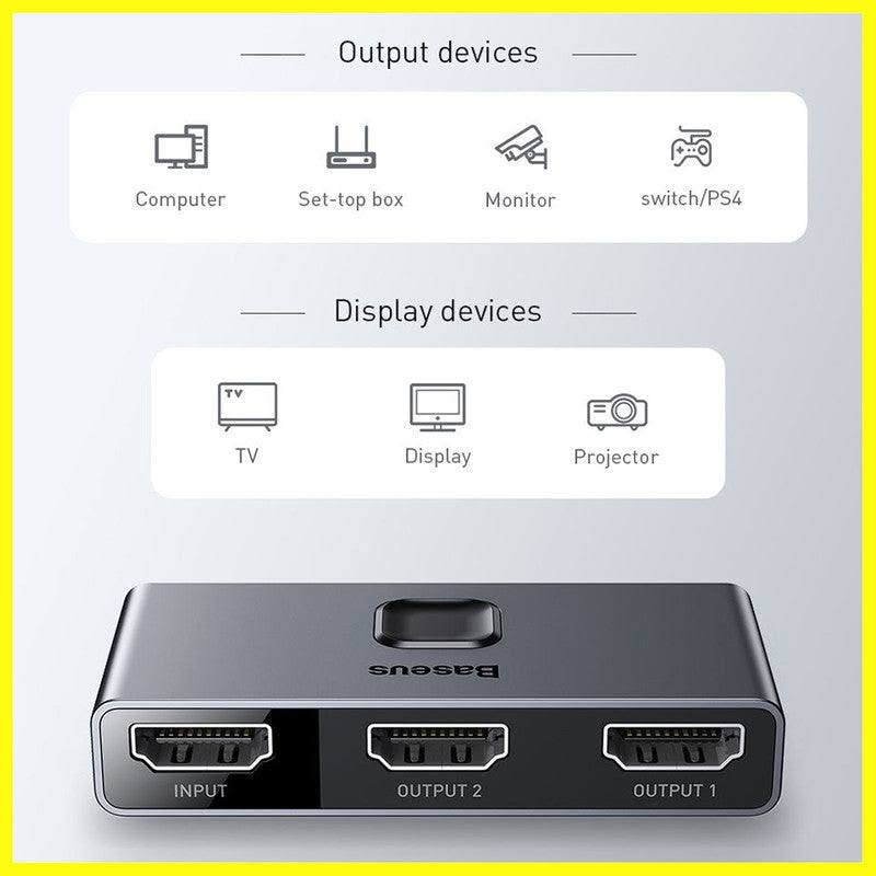 Baseus Splitter HDMI Matrix Switch 4K 
باسيوس سبليتر محول اجهزة عرض بدقة عالية جدا  
السعر 24 الف 
يتوفر توصيل جميع محافظات 🏍️


**إذا كنت صاحب هذا الإعلان وتريد حذفه لأي سبب، رجاءا أرسل رسالة إلى الدعم الفني**