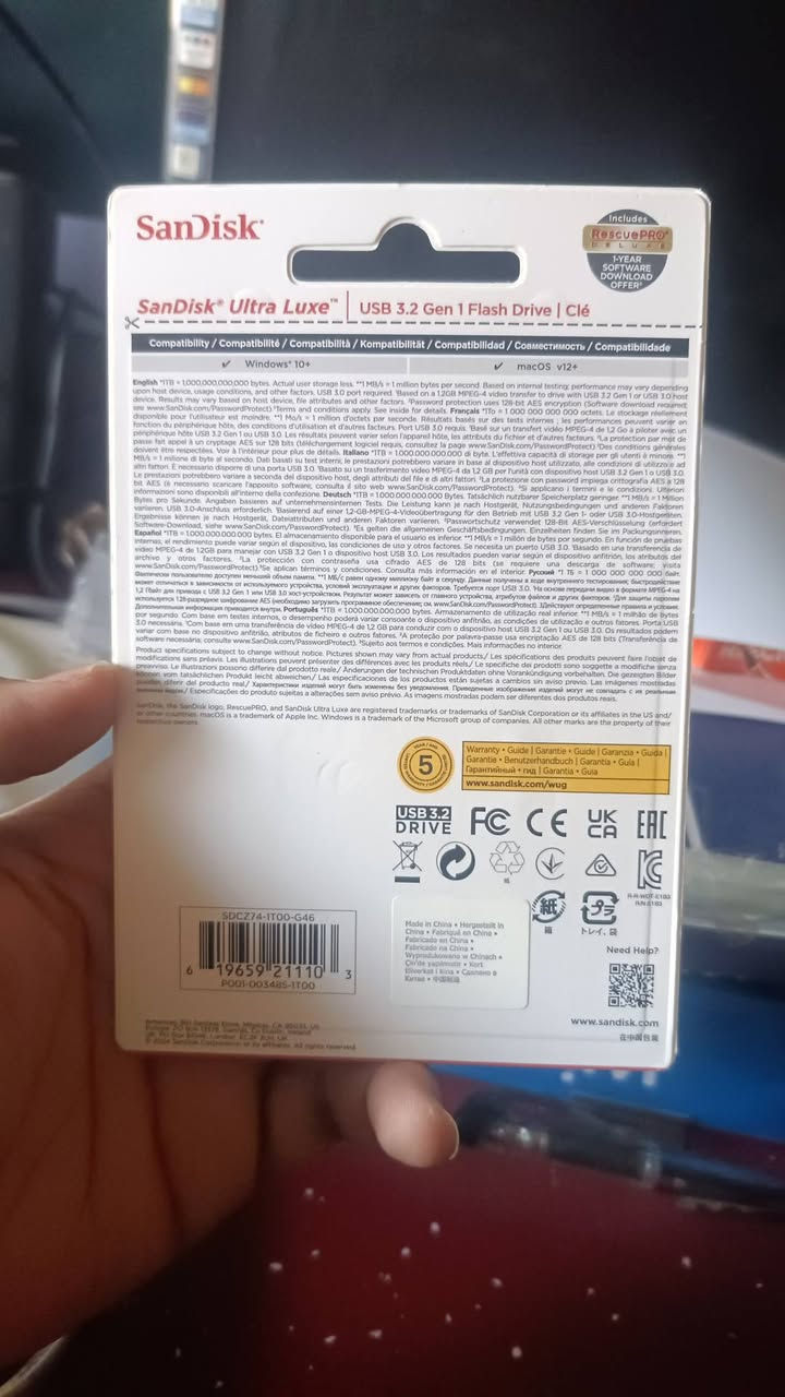 فلاش سان ديسك الاصلي حجم 1 تيرا
سرعة النقل 400 ميكا
60 الف


**إذا كنت صاحب هذا الإعلان وتريد حذفه لأي سبب، رجاءا أرسل رسالة إلى الدعم الفني**