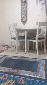 ميز طعام • خشب زان • الزعفرانيه