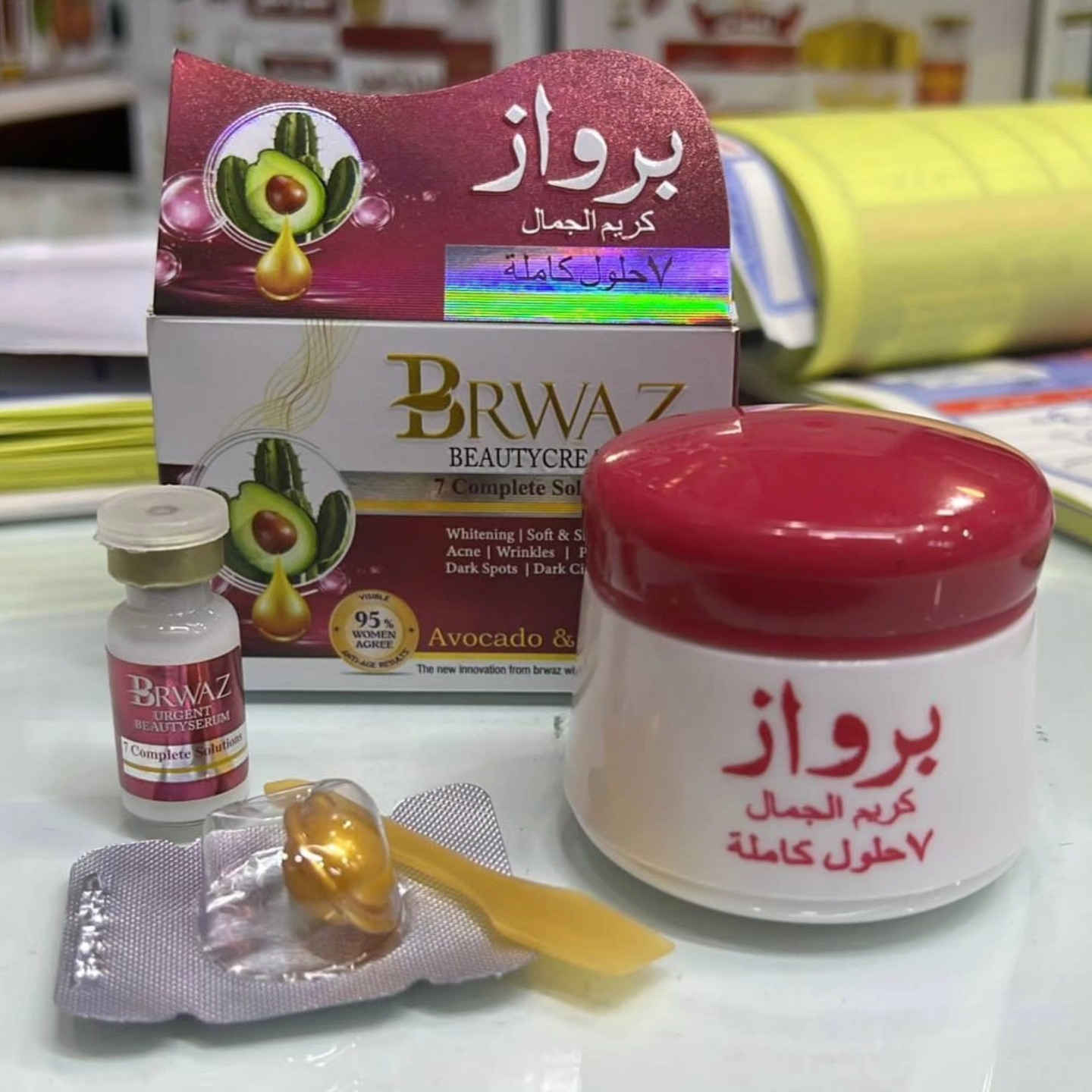 بعد انقطاع رجعت توفرت 

 ♥️🤍💙🔥

خلطة  بــرواز  كريم الجمال مع الفيتامينات الاصليه 100%🌹

فوائدها 👇

🌹تبيض البشره 🌹

🌹توحيد لون 🌹

🌹القضاء ع النمش والكلف 🌹

🌹تاخير الشيخوخه 🌹

🌹لمعان حقيقي للبشره 🌹

🌹ازاله التصبغات الجلديه والبقع الداكنه 🌹

🌹شد البشره  وعلاج حب الشباب 🌹

ليس لها اي اثار جانبيه


**إذا كنت صاحب هذا الإعلان وتريد حذفه لأي سبب، رجاءا أرسل رسالة إلى الدعم الفني**
