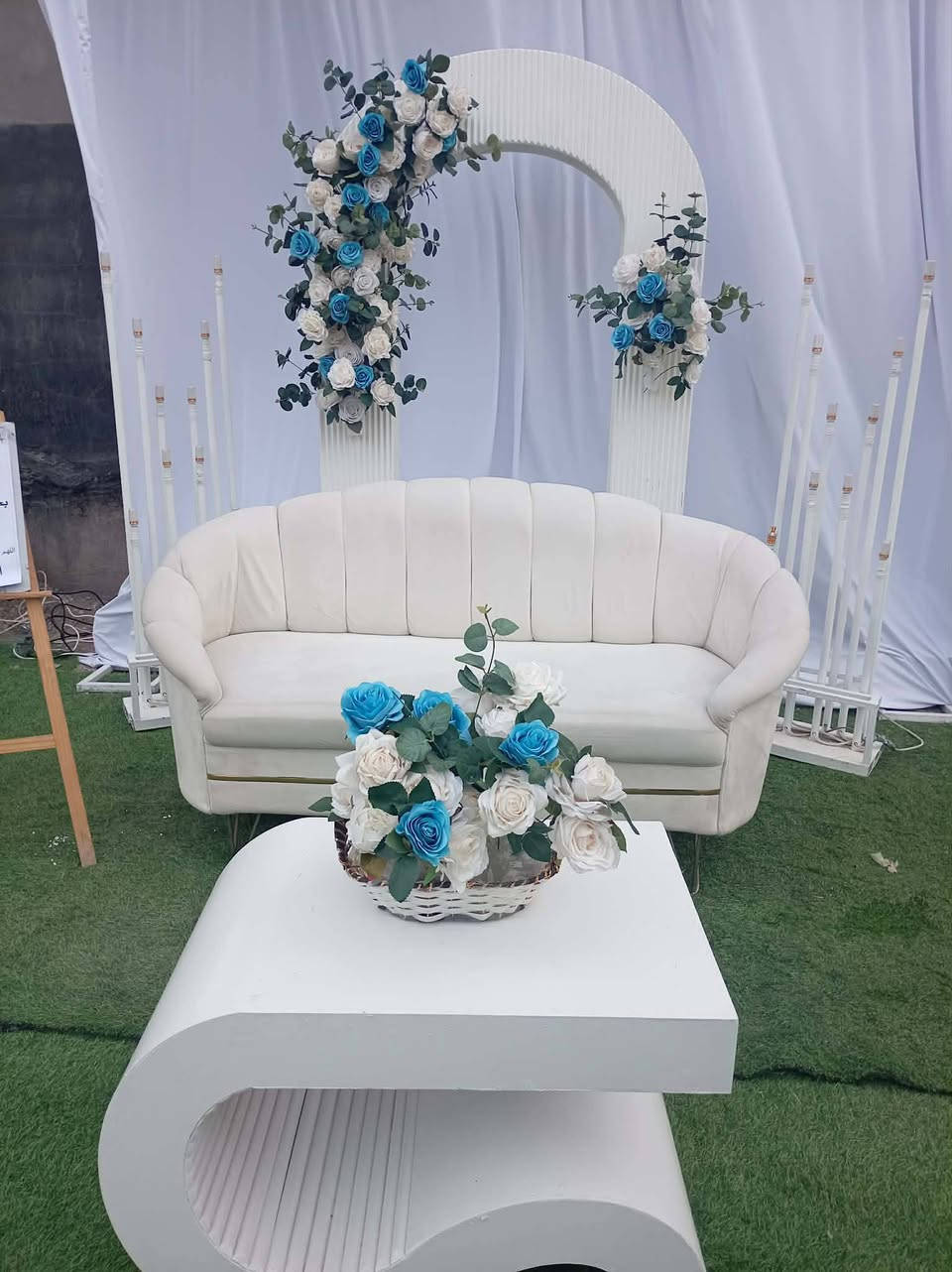 كوشة عريس تتوفر ✨♥️
مكتب بركات ام البنين عليها السلام 
الحويش
***********
