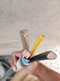 ، كيبل للبيع اربع خطوط 50+95×3 طول 46متر ثلاث قطع، مكاني نجف السعر حسب...