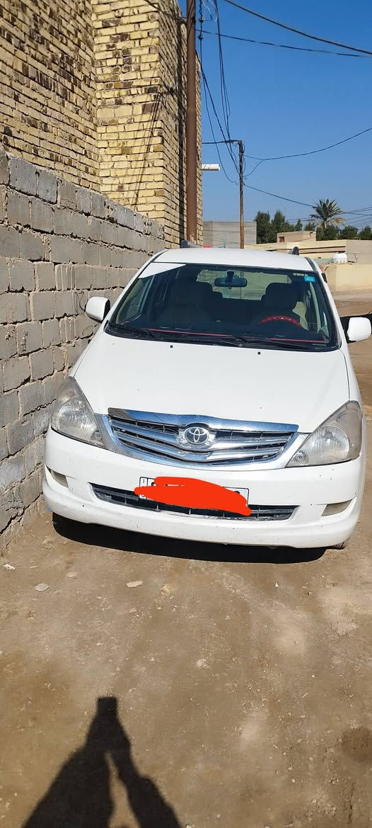 تيوتا اينوفا موديل 2006سبعه راكب رقم دولي جديدخصوصي باسمي امداور ثاني يوم رقم نجف مكينه وگير مكفولات تخم تاير حداديه جديده تدفئه وتبريد اتلث قطع بيه طخات بسيطه علبارد السعر 100وبيه مجال ***********
