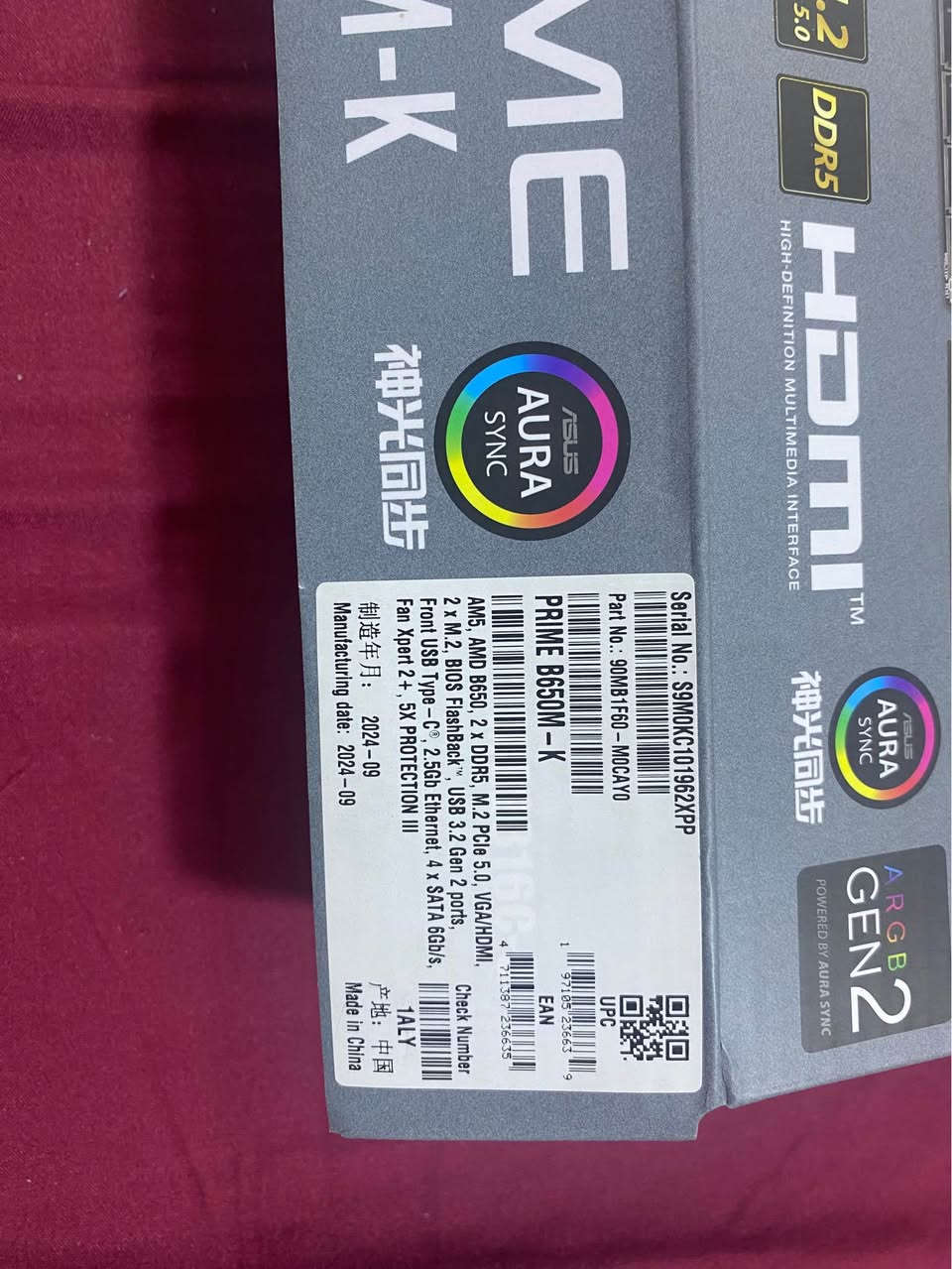 السلام عليكم 
مذر بورد Asus prime B650M-K 
جديد مامستخدم مكاني بغداد الشراي يراسلني خاص ويدلل بغداد, العراق


**إذا كنت صاحب هذا الإعلان وتريد حذفه لأي سبب، رجاءا أرسل رسالة إلى الدعم الفني**
