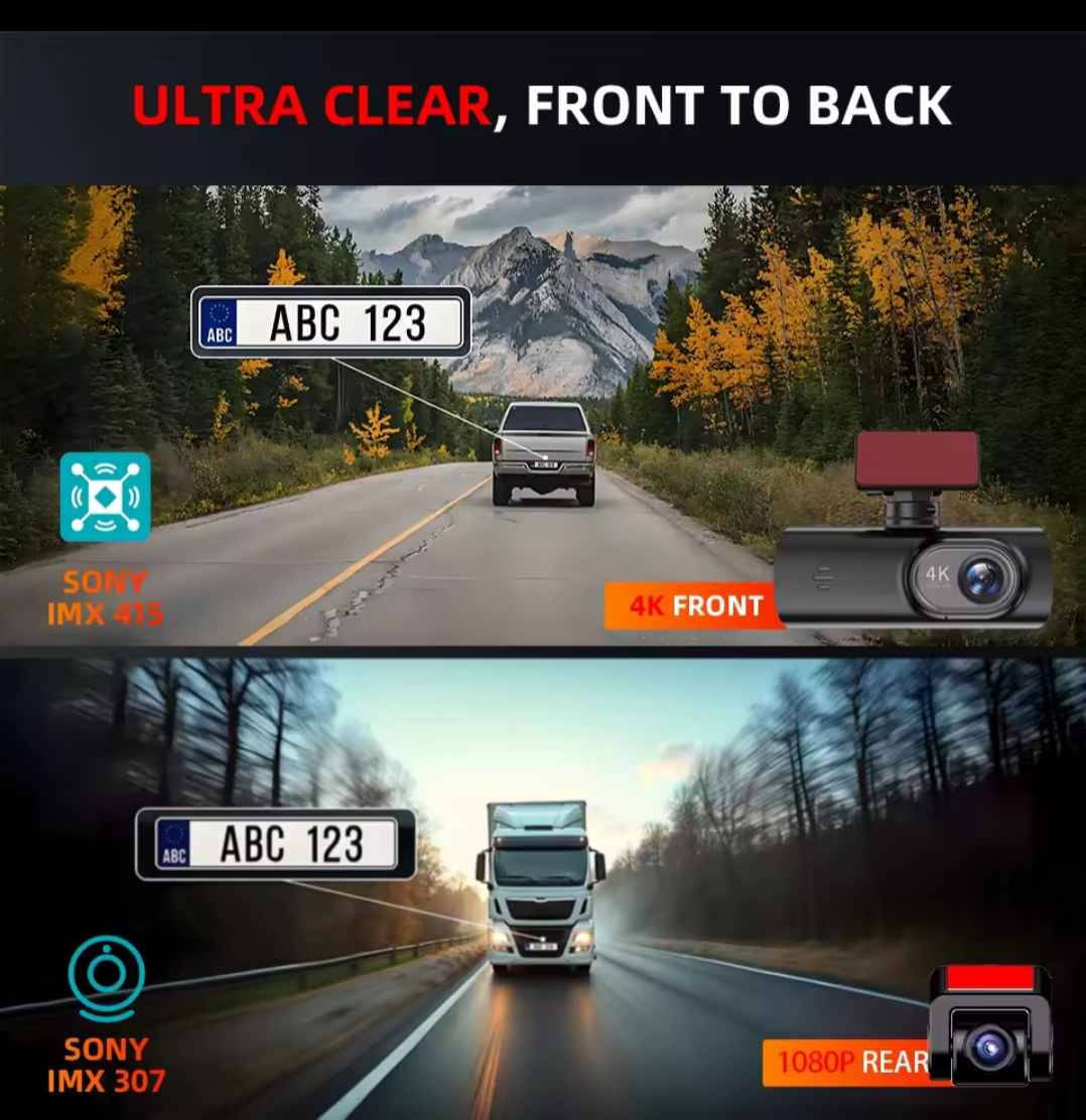 كاميرا لوحة قيادة (داش كام) بدقة 4K Ultra HD. 
تسجل بدقة فائقة الوضوح 4K.
تستخدم لتوثيق الأحداث على الطريق أثناء القيادة.
قد تحتوي على ميزات إضافية مثل نظام تحديد المواقع (GPS) وواي فاي.
تدعم التسجيل المستمر (Loop Recording) ومراقبة وقوف السيارات البصرة, العراق


**إذا كنت صاحب هذا الإعلان وتريد حذفه لأي سبب، رجاءا أرسل رسالة إلى الدعم الفني**