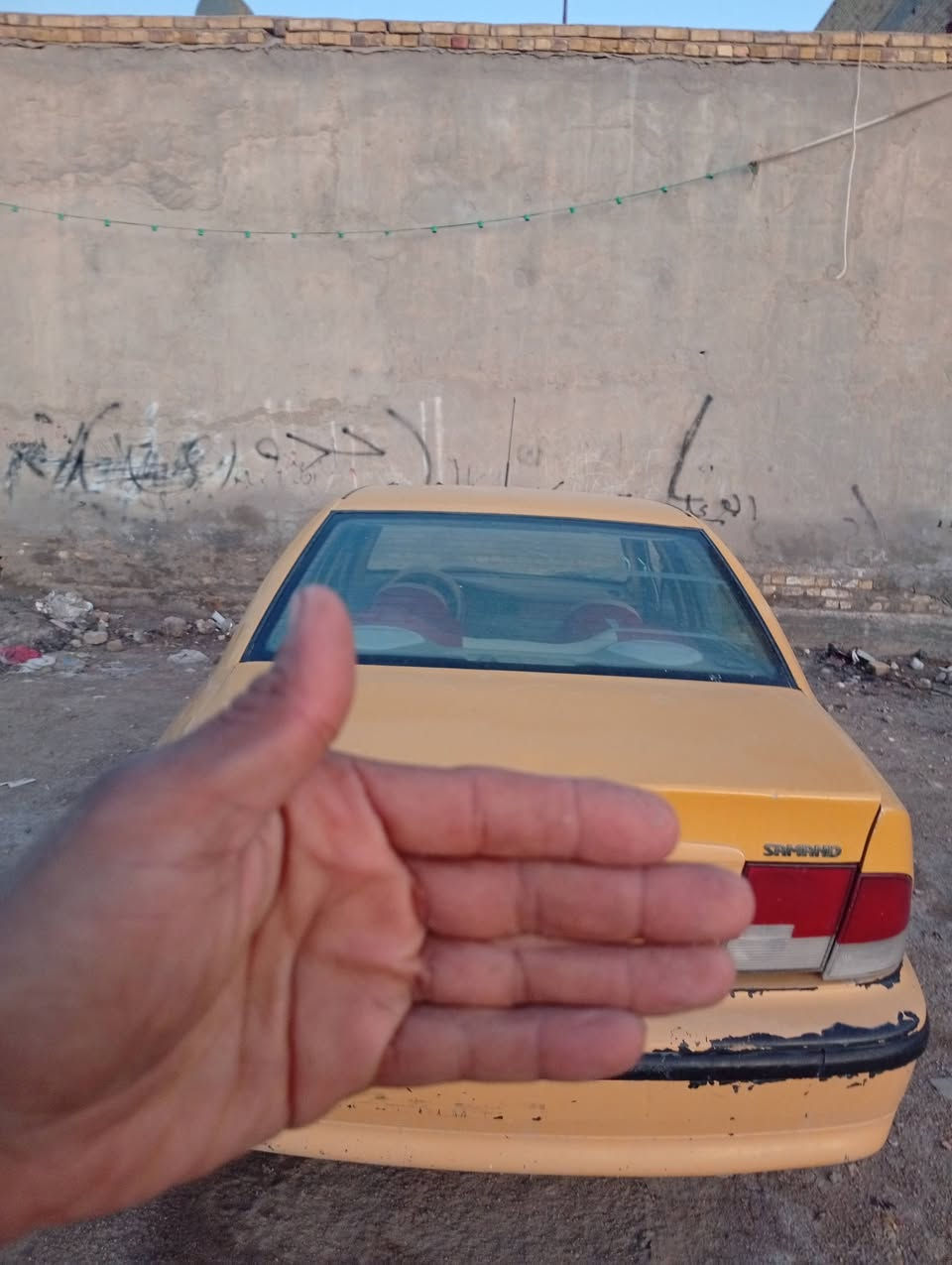 سلام عليكم من رخصه اعضاء الكروب رمضان مبارك علينه وعليكم اخوان سمند للبيع كفاله عامه مكينه كير بدي نقص تخم تاير السياره نضيفه وجهازه مديل 10 رقم الماني صاحبه بالنجف بس اني ما اندله ابيع كوم حديد أتعهد سرقه وعشاير السعر 17 وبيهه مجال الرقم ***********
