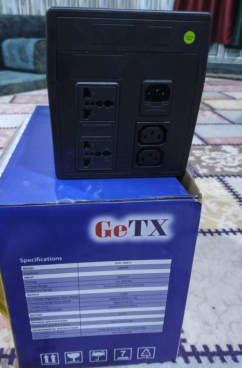السلام عليكم
UPS OFFLINE 1KV GETX

استعمال شهر واحد فقط بس حتة اطفي الحاسبة
Line-attractive battery 

يشغل 600w لمدة 8-10 دقائق 

رايدة ب 50 مكاني سماوة توصيل متوفر


**إذا كنت صاحب هذا الإعلان وتريد حذفه لأي سبب، رجاءا أرسل رسالة إلى الدعم الفني**
