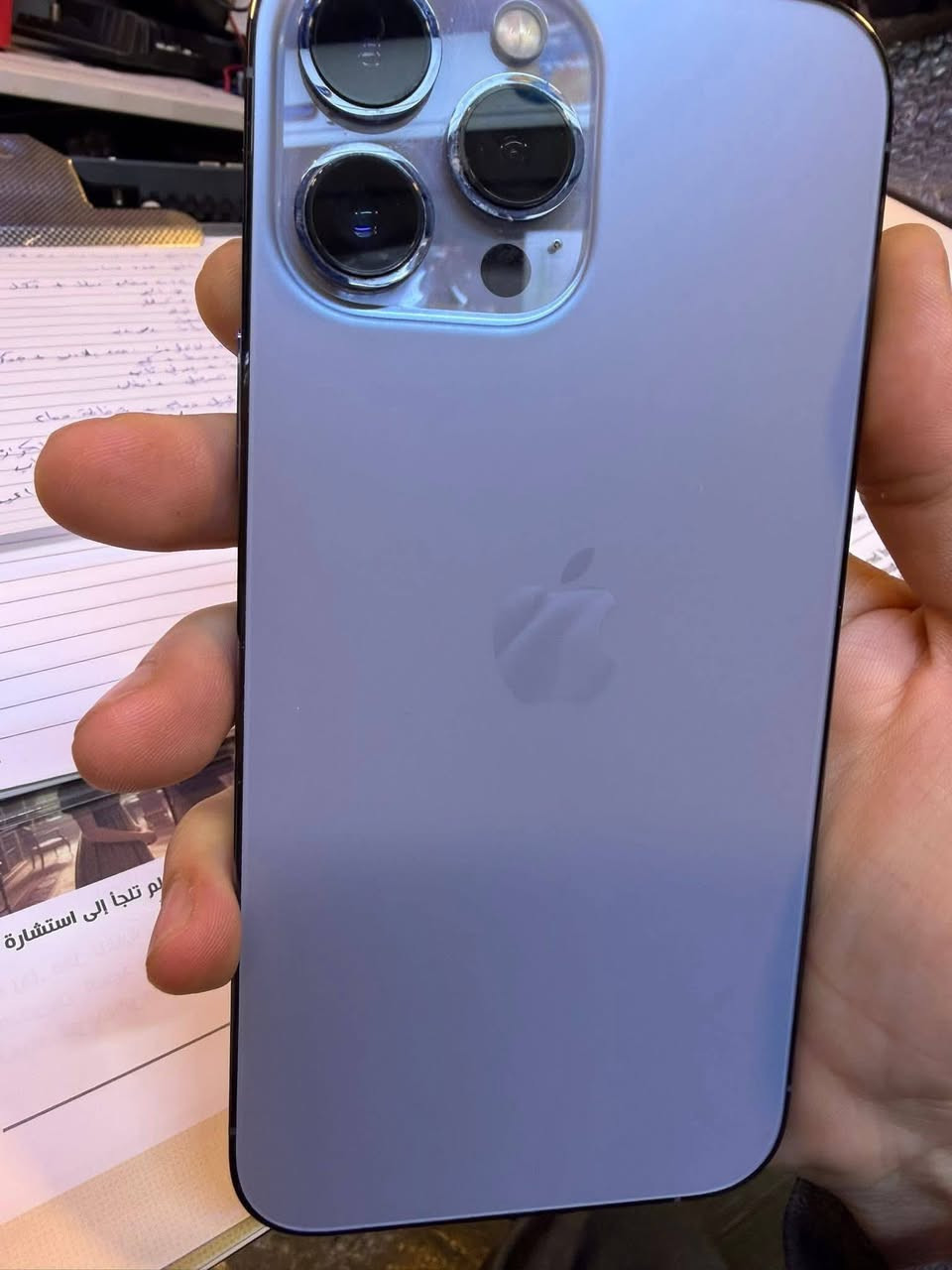 سلام عليكم ايفون 13 برو ماكس
بطارية 82 

ذاكرة 256 نموذج M

مكفول حتى من الشخص جهاز نضيف واستعمال شخصي 
مكاني النجف 
***********
