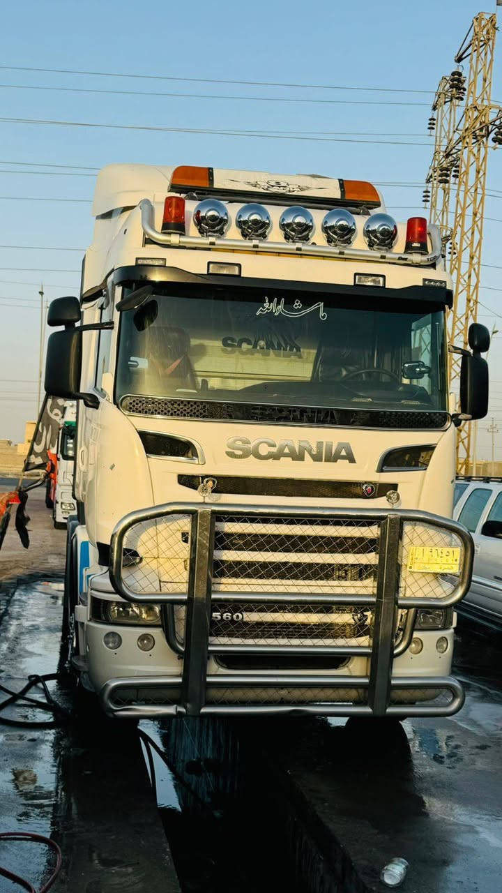 للبيع سكانيا 2014 رقم بصره  مجموعه سبرنك كير كهربائي عرجه ثلاجه ريتايدر تخم تاير مكينه انجكتر V8 حجم R560 العنوان البصره للأتصال ***********
