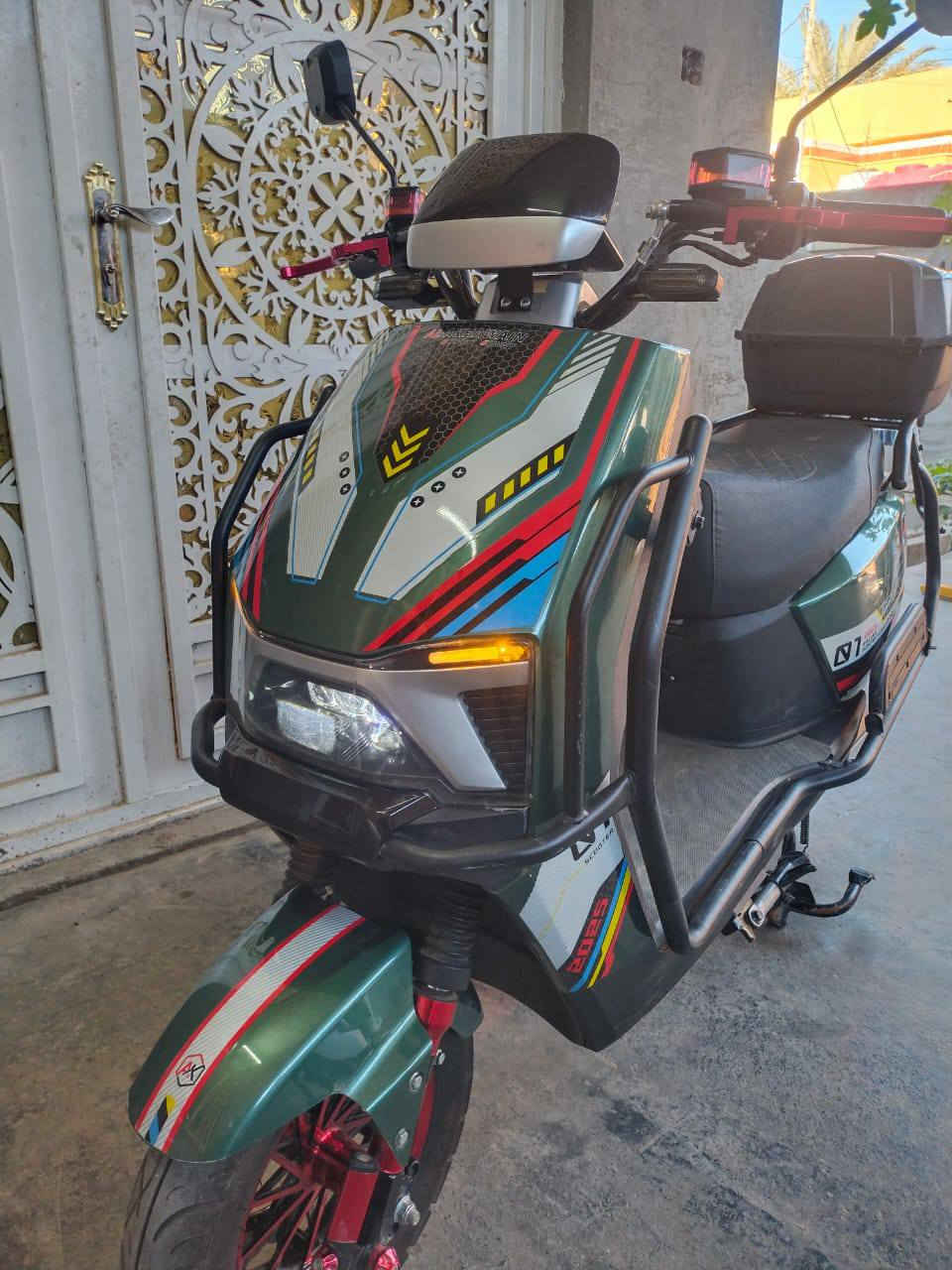 سلام عليكم دراجه للبيع موديل 2025 بطاريات علفحص السعر 625 وبيه مجال قليل للستفسار الاتصال على الرقم ***********
