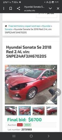 سوناتا ٢٠١٨ • ٨٤ الف كم • حادث بدون ايرباك