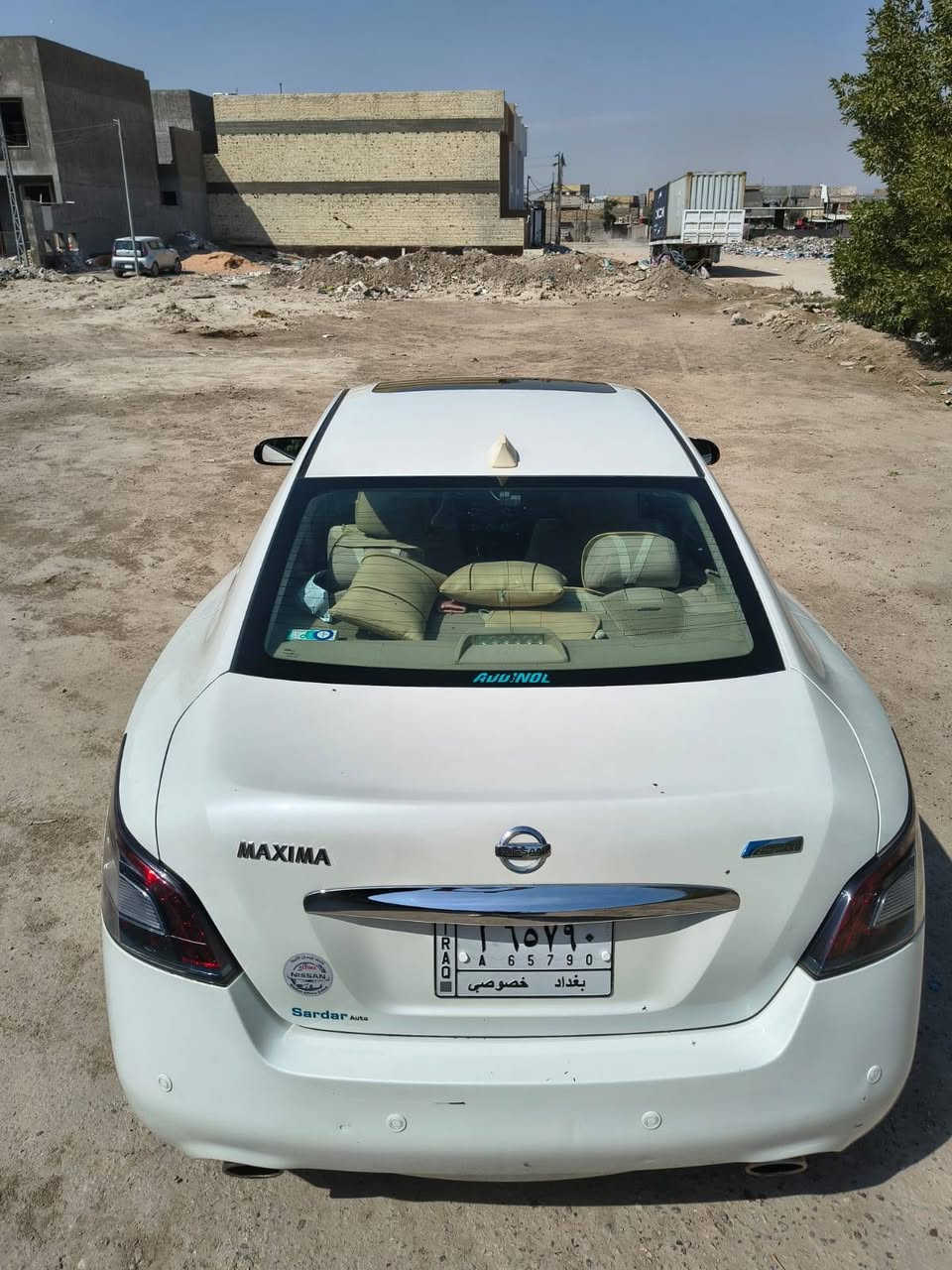 نيسان ماكسيما موديل 2013 خليجي 

ماشية 96 الف كم فقط قابل للزيادة

مكفولة بدون قطرة صبغ فقط الدعامية كلير وبيها شك بسيط واضح بالصور 

المواصفات
محرك 6 سلندر 3500 

حساس امامي خلفي

شاشة + كاميرا دوارة

الكراسي الأمامية كهرباء

كرسي السائق خزن وضعيتين + خروج ذكي

تبريد قطعتين + مناخين

فتحة سقف

سستم صوت Bose

منظومة زينون

بصمة تشغيل

الابواب الأمامية بصمة

خمسة ويل كب

بصمتين

ويل حجم 17 والاصلي 19 اسلمه مع السيارة

ارضيات الشركة مامفتوحات

كتلوك موجود

سنوية منتهية 

السعر 125 ورقة وبيها مجال 

مكان السيارة بابل حلة

للاستفسار الاتصال *********** متوفر واتساب
