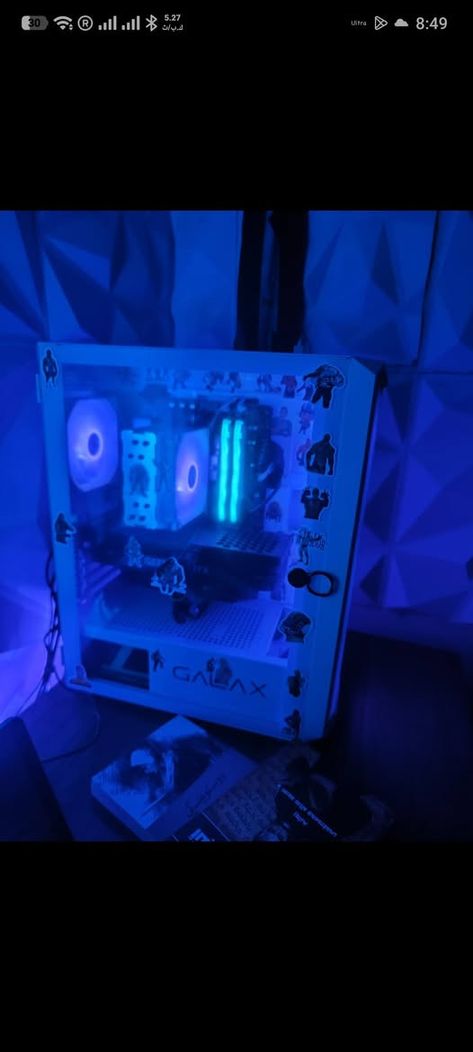 CPU- I513400F
MB-gigabyte b760 ds3h ax wifi+Bluetooth 

GPU-  RTX 3070 Gainward Phoenix

RAM DDR5-TEAMGROUP T-FORCE 32GB 6000 MT/s

power supply-Deepcool DQ850-M-V2L

Full Modular 850

 80 PLUS Gold

Storage-lexar nm620 1tb

galax case

مراوح الكيس والتبريد تم تبديلها بمراوح  (Thermalright

الي بالوجه 3 حجم 140mm والبقية 120mm

Cooler-Deepcool

AG400

Monter-AOC 27 IPS 1080 FHD 165HZ

mouse-Glorious Gaming Model O

keyboard-redragon k552 

mouse pad

headset astro a10

UPS ofline 2800

سبيكرات مع مضخم صوت
اغلب كراتين القطع موجودة
مكاني بغداد الزعفرانية ماعندي توصيل


**إذا كنت صاحب هذا الإعلان وتريد حذفه لأي سبب، رجاءا أرسل رسالة إلى الدعم الفني**