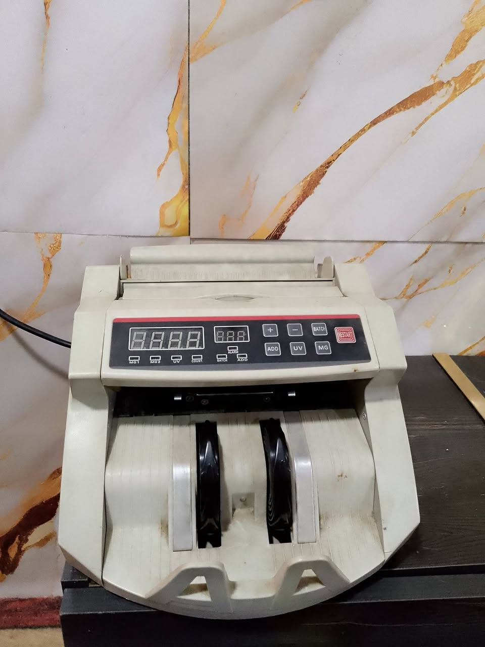 مكينه تعد فلوس سريعه  شرط شغل السعر75وبيهه مجال العنوان منطقة البهادريه


**إذا كنت صاحب هذا الإعلان وتريد حذفه لأي سبب، رجاءا أرسل رسالة إلى الدعم الفني**