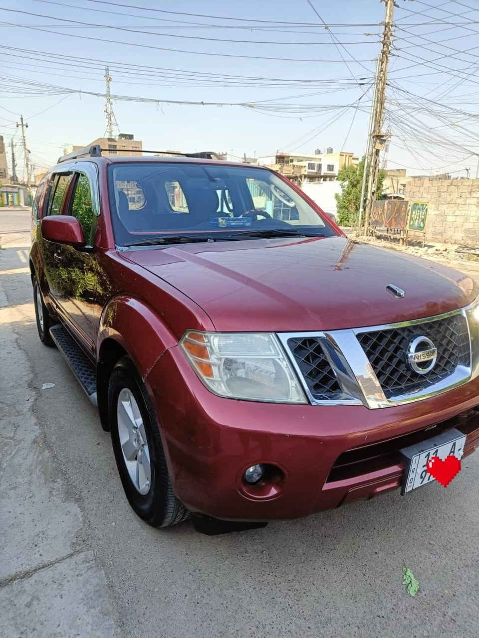 للبيع نيسان باثفايندر موديل ٢٠٠٨ دشبول حديث أرمادة سيارة جاهزة ومابيهة أي نقص كير محرك تبرسد ع الفحص صبغ فقط قبق الجنطة والباقي مكفول 
تلفوني 
*********** بغداد, العراق
