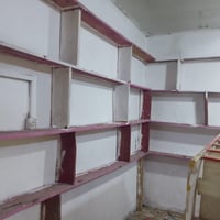 رفوف خشب • عارضة حلويات طابقين • بصره ابو صخير