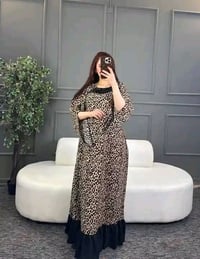 فستان نسائي • خامة كريشا • مقاسات ٤٠-١١٠