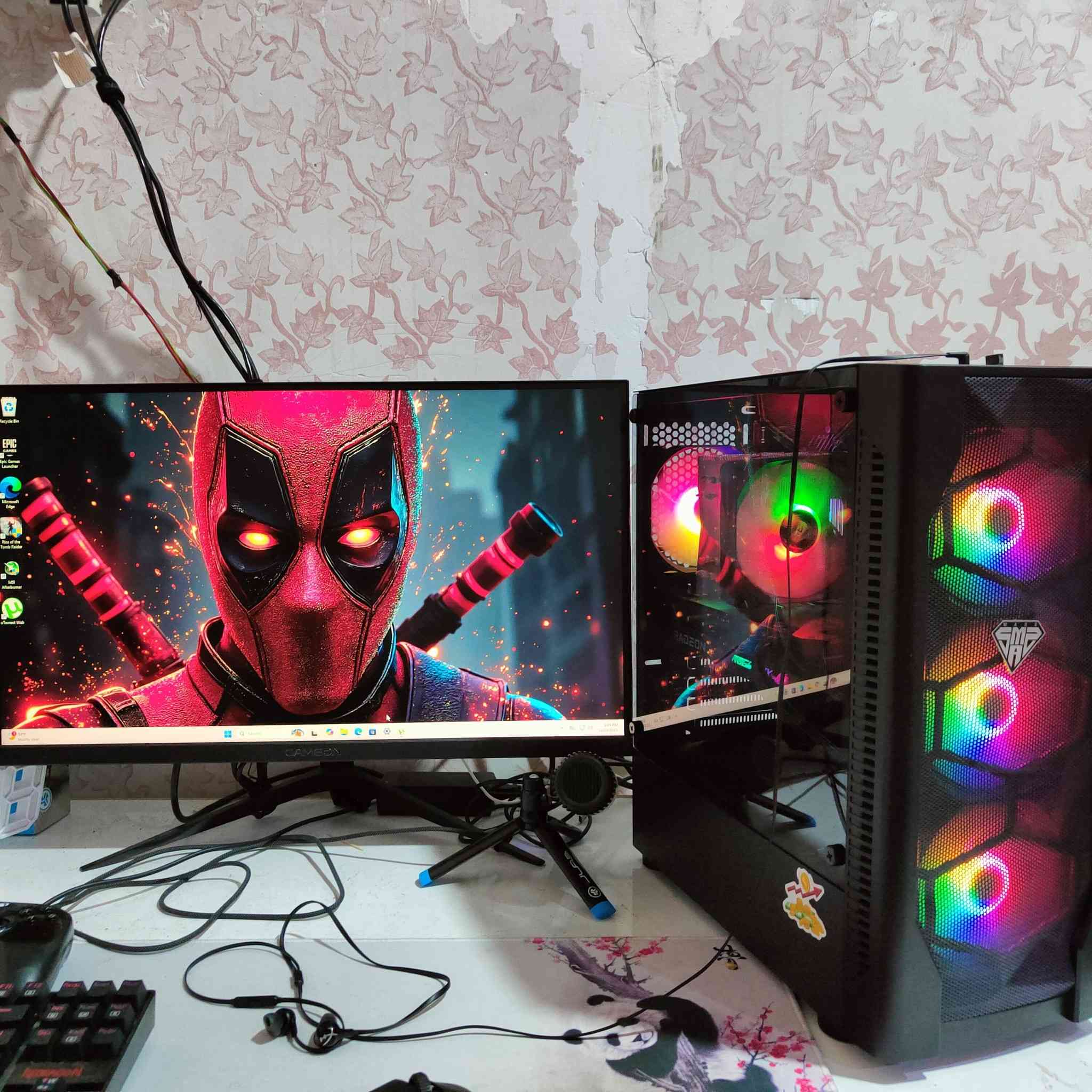 السلام عليكم
توصيل ماعندي مكاني البصره 

فقط كيس للبيع نضافة مثل الواضح بصور ومابي اي مشكلة او نقص 
درجة الحرارة الكرت والمعالج 60 ❄️ 
Cpu i5 10400f 
Cpu cooler LC-R120 
Gpu Rx 6600xt asus rog 
M.b h510m-k asus prime
Ram 16 2x8 3200
M.2 intal   1T 
Pus 650w 
Case 4fan
السعر 750 مجال بسيط حك جيه 
*********** واتساب
