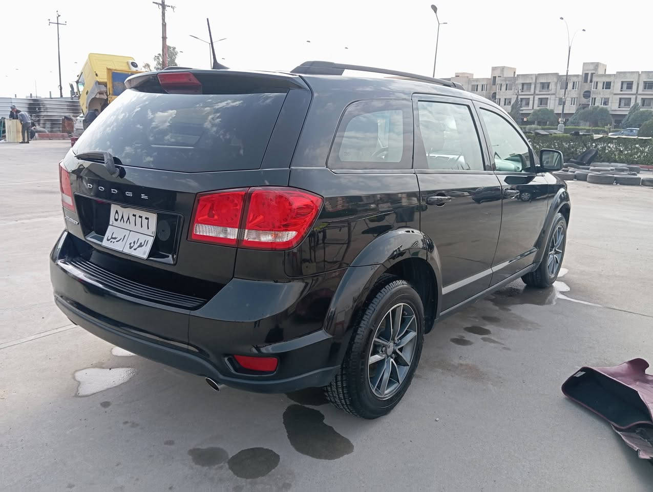 دوج جورنی سیارة جدیدة ماشیة 51ml  ، مودیل2018، محرک 6 سلندر، 7 راکب، تبرید مركزی، بصمة، ضربة  شبر بارد جملخ امامی فقط ، موبایل *********** اربیل سعر 143
