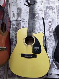 🎸 للبيع: جيتار   acoustic/electric guitar: Fender CD-60SCE  (شبه جديد)...