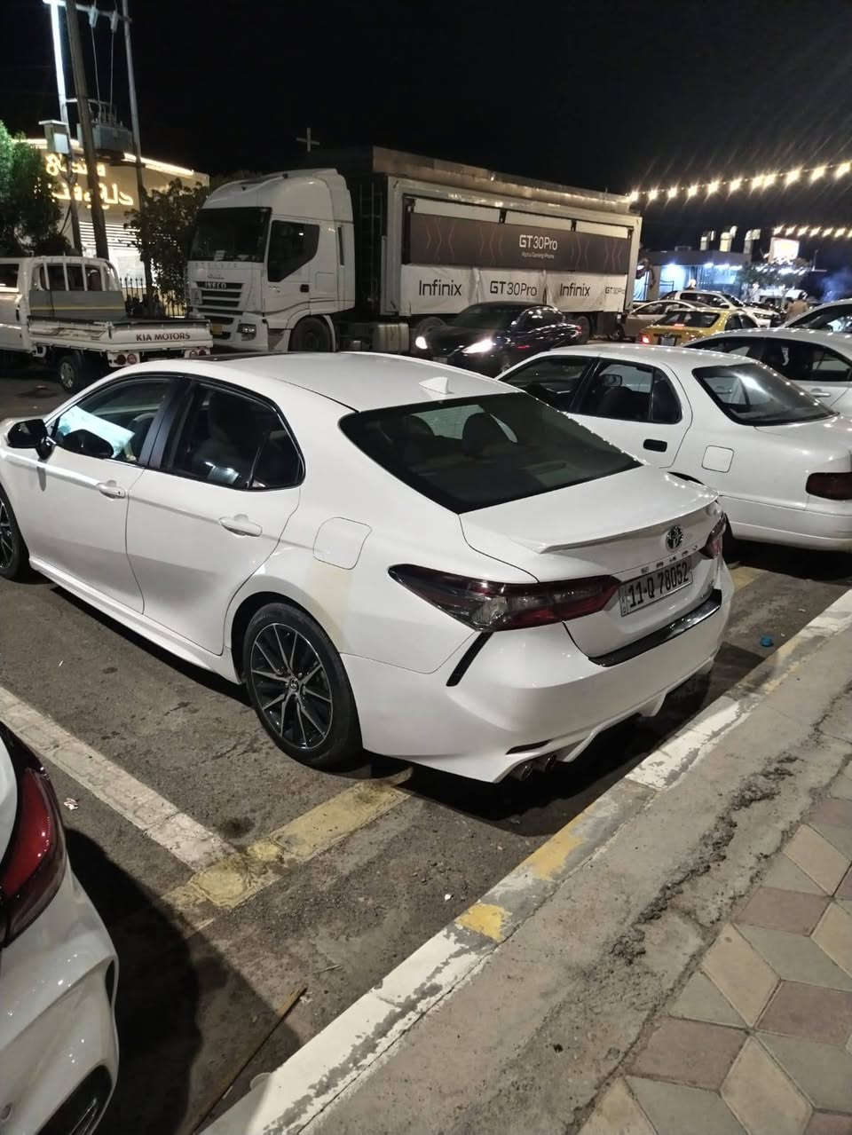 كامري 2024 هايبرد رقم بغداد وبسمي بيه تبديل قطعتين وصبغ مكانين بدون دواخل ماشيه 55 الف السياره فول سعره 200 وبيه مجال ***********
