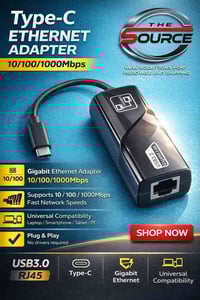 تحويلة تايب سي • تايب سي إلى RJ45 • وصول شحنة