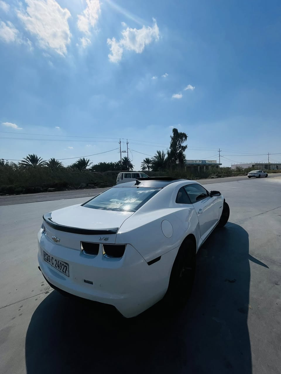 كمارو RS
6 سلندر 
رقم سليمانية جديد تريد تحويل او ،وكالة 
صبغ عام الجمالية 
حادثها من امريكا بنيد 
كير مكينه كفاله 
فول مواصفات للأخير 
فتحه شفتات ستيرن 
جلد كشنات كهرباء 
لايت زنون 
بنيد وقماره مغلف كاربون فايبر 
ويل 20 تو سايز 
تايرات خلفي 315 امامي 275 
وسعرها مناسب 79 وبيها مجال وماكو هيج سعر عل نضافتها  
مكاني الصويره 
***********واتساب متواجد
