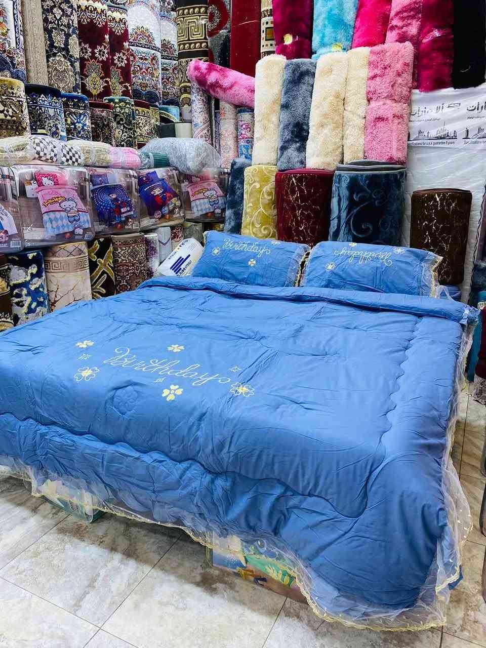 على بركة الله..💙
جديد جديد جديد

اللحاف نفرين قماش قطني صيفي مقطع مورد حفر تطريز وليس طبع اطراف تول حقيقي
خاماية درجة اولى 4 قطع

قياس اللحاف220*240
تلبيسة دوشك 180*200
وجهين مخده50*80

عنوان المجمع/ العروبة الاولى فرع شارع نزاهة القديم مجاور مطعم جود .

حجز واتساب ***********
توصيل متوفر داخل وخارج المحافظة.
