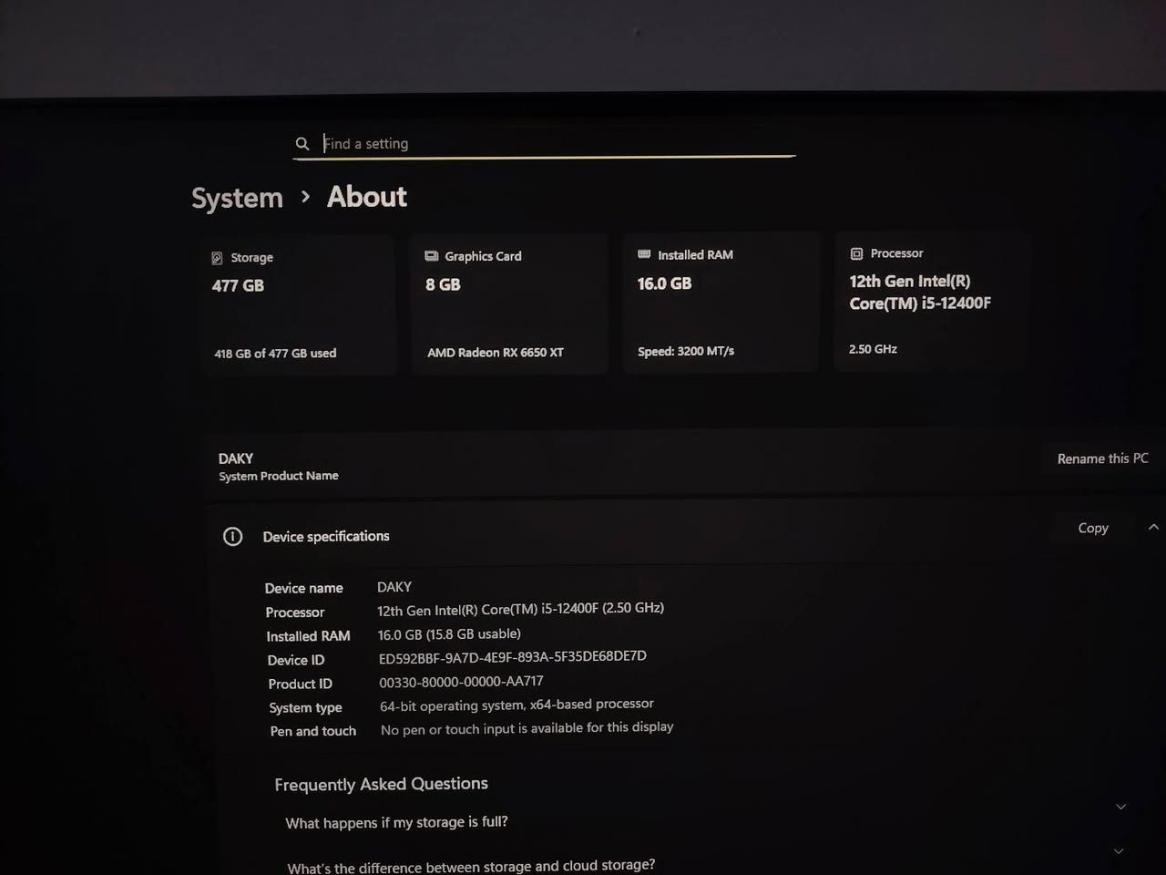 تجميعه أقوى لل بيع ❤️‍🔥
معالج i5 12400f
مبررد AG400 فول تبريد 🤍
كرت شاشه RX 6650 Xt OC
رامات 16GB T_FORCE 3600hz DDR4
مذربورد H610 - K D4 PRIME
كيس 4 فان تبريد
باور سبلاي 600 من GAMDIAS E1
__________________________
تجميعه تجي وياها حساب بيها كل العاب حصرية خاص ارسلك كل العاب تشغل كل العاب علا أعلى دقه 🙀
السعر : مليون و 100 
سبب بيع محتاج فلوس اشتري دراجه وما متفرغ الها ♥️
عنواني بغداد الدورة : رقم لل تواصل *********** 
عندي واتساب
