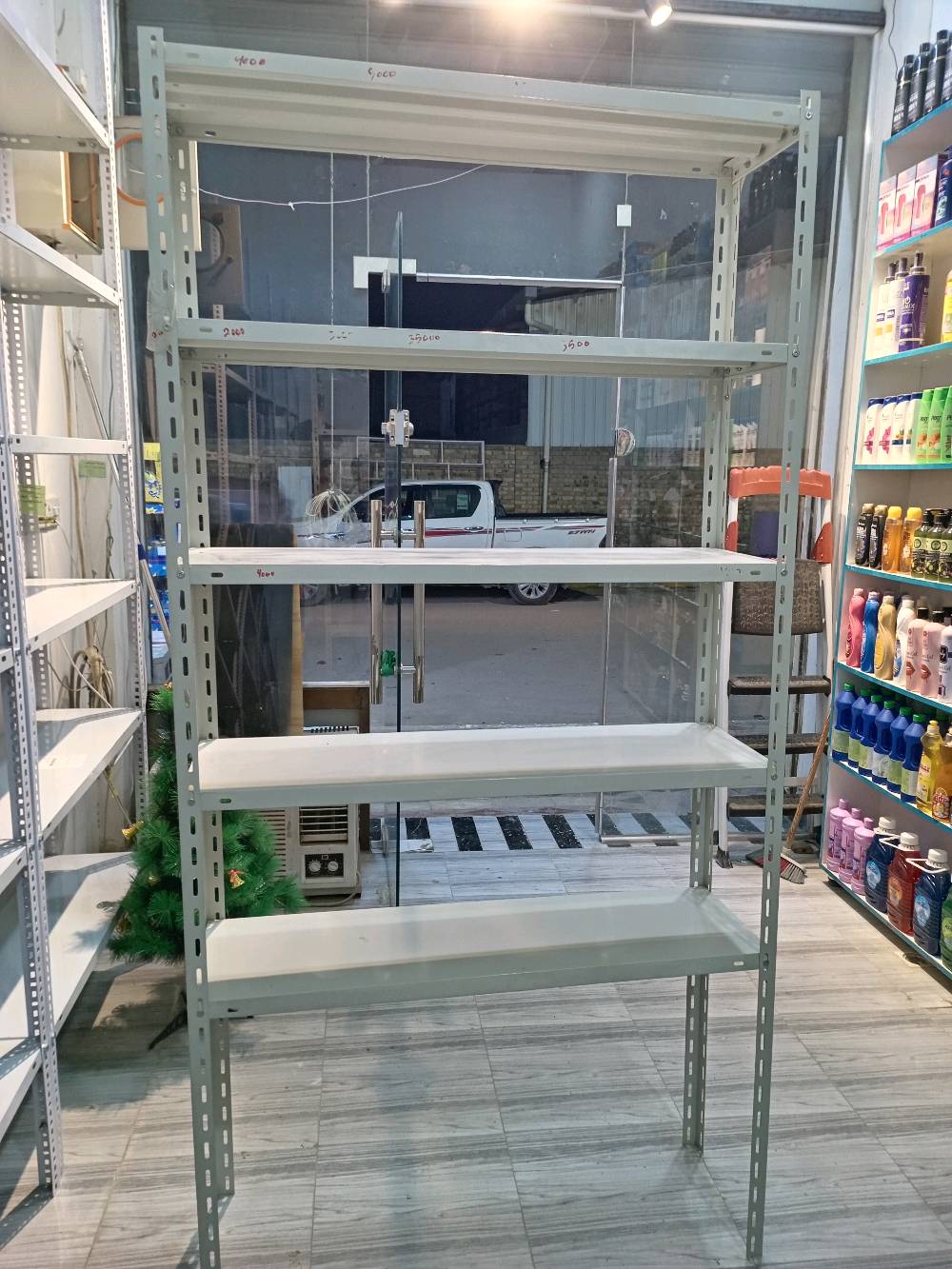 سكة قياس ( مترين و40 ) عدد 9 قطع
شخاطة قياس (متر ونص) عدد 6 قطع 
شخاطة قياس (مترين ونص) عدد ثنين
شخاطه ستيل قياس 3 متر عدد 2
ذراع (مشط) عدد 44 قطعه 

السعر( 140 ) 

رف مخزني حديد 5 طابق 
ارتفاع مترين وعرض متر
السعر 35  

للتواصل عبر الماسنجر 
او عبر الواتساب  *********** 

عنواني/ ذي قار /قضاء النصر /الصوب الصغير/ الشارع العريض /قرب محلات بيت ذياب