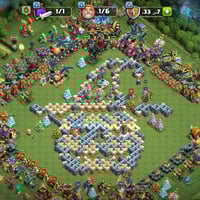 كلاش تاون ١٧ ماكس • حساب بيس • مكاني حله مركز