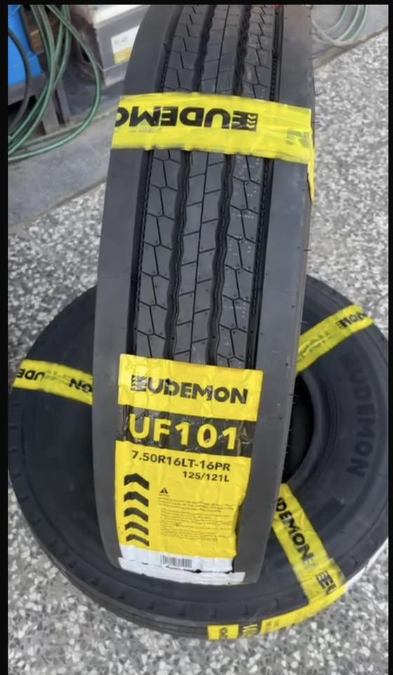 إطارات EUDEMON UF101 🚛
📍 بغداد مجمع مشن
📏 القياس: 7.50R16LT
⚙️ المواصفات: 16 طبقة (16PR) للأحمال الثقيلة.
للاستفسار: [ ‭0770 805 5285‬] 📞
