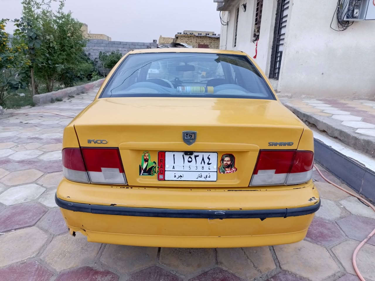 سلام عليكم سياره سمند موديل ١١ رقم ذي قار سيارا جاهزه خير من الله سنويه ل٢٦ بشهر التاسع سبارا مصبوغه اثر جراد مصفرا هيئه غرامات كهربائيات شغاله طخم تاير جديد تبريد عوزه بس خاص مكينه وكير فرنسي لسعر ٣٠ وبيه مجال قليل *********** ناصريه مركز
