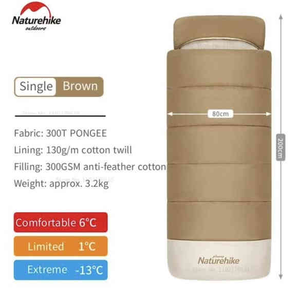 سليب باك شتوي ماركة نايجر هايك naturehike مبطن مع دوشك ارضي نايجر يجي مع السليب يعزل الحراره ورطوبه يتحمل درجة حراره إلى 13 - سعره 65 الف مفيد جدا للثلج  مال تسلق وزنه نص كيلو واتساب *********** يوجد توصيل
