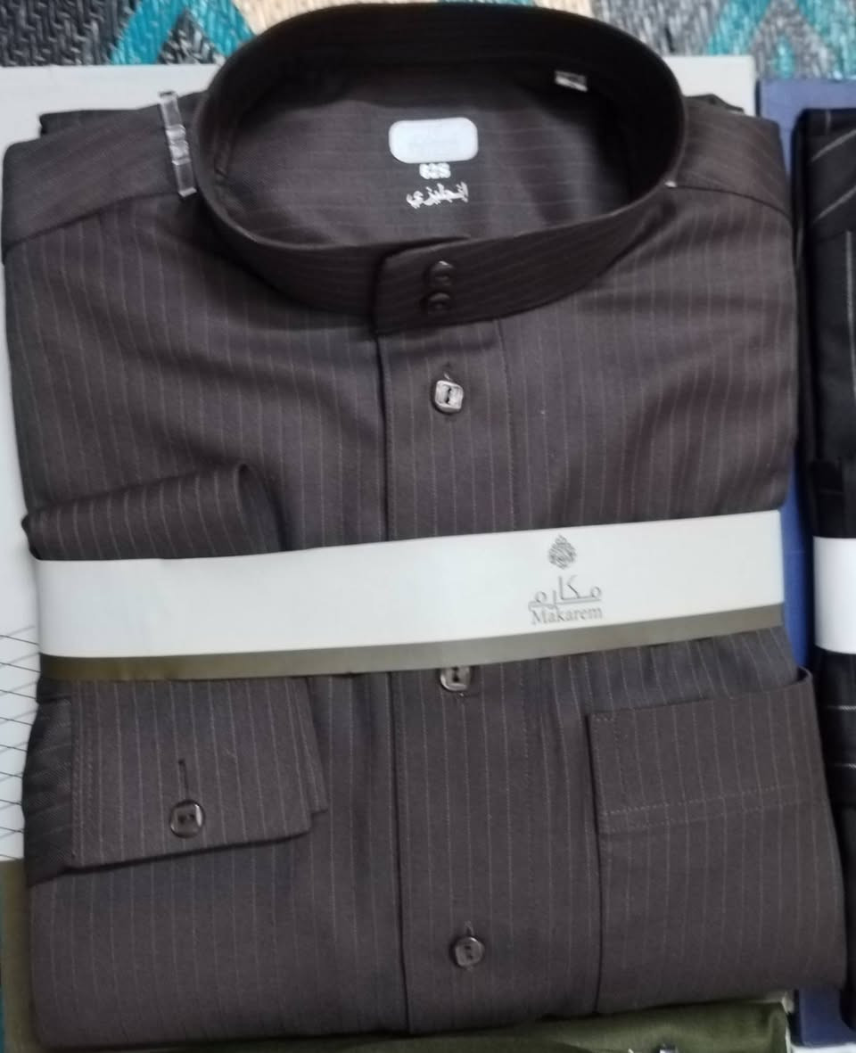 السلام عليكم 🌹
دشاديش رجالي شتائي خامه درجى اولى. ياباني +ايطالي  بشرط قطني
سعر القطعه جوه سوك  20الف فقط بلاش
يوجد كل المقاسات 64.62.60.58.56
العنوان حي شهداء قرب برج اسياء توزيع جديد
يوجد خدمه توصيل ***********.
