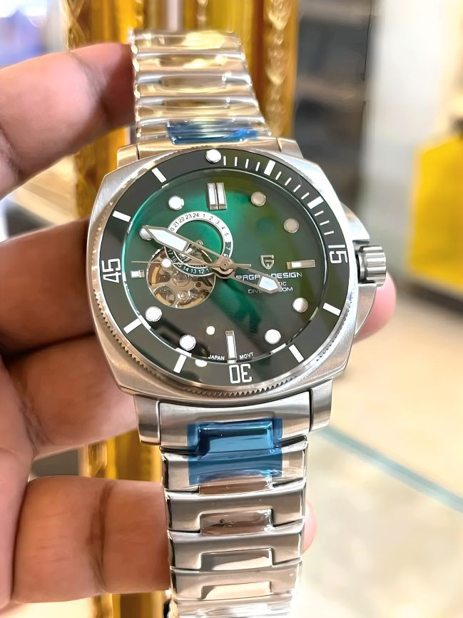 بسمِ الله ، والصَّلاة والسَّلامِ عَلَىٰ رَسُولِ اللهِ ﷺ 🌿♥️
#مــزاااااد
ساعة #باجاني_ديزاين الأصلية ⌚✅
ساعة مريحة وعصرية بتصميم فريد من نوعه لشخصية قوية ، أتوماتيك بـ مينة كبيرة خضرا وبإطار من السيراميك دوار وقلب مفتوح ❤️ وسنتر منفصل أيام الشهر مقاومة للماء 😍

#يبدأ المزاد من 10$ والرفعة أقل شيء 10$
 والسوم بالدولار$
#المزاد #عرض و #سوم و #طلب وأمر البيع طيب بأذن الله تعالىٰ 🤲

#يبدأ من الآن و #ينتهي يوم غدٍ ان شاء الله الثانية والنصف مساءً 

 ☑️ للأعتماد أولاً : أرسال العنوان الكامل ورقم التلفون .

والتوفيق من الله للجميع 🤲

🔹PAGANI DESIGN🔹

🔴 المواصفات :
▫️ساعة أصلية من تصميم #بجاني_ديزاين بـ تصميم فريد من نوعه مريحة وعصرية 😍
▫️مكنة اتوماتيك سيكو NH35 🇯🇵 ذات جودة عالية الأداء والوقت المحدد بدقة كبيرة ياباني أصلي 🇯🇵
▫️قلب مفتوح ❤️ ومكنة كشف
▫️الإطار سيراميك دوار ✅ 
▫️سنتر منفصل ايام الشهر
▫️مقاومة للماء حتى 200 م
▫️سير ستانلس ستيل مقاوم للصدأ 😍
▫️قفل بحري 🌊
▫️علامات وأميال مضيئة في الظلام
▫️قفل فراشة
▫️القطر 43 ملم

🔹الحاله جديدة لك، بالستيكرات 😍
⬅️  تأتي مع العلبة الاصلية ، ودفتر الكتلوك، والتاك 🌸

⬅️ وتكدرون تبحثون على تفاصيلها أكثر رقم الساعة PD-1736

🚖 يوجد توصيل الى جميع محافظات عراقنا الحبيب 🚖


**إذا كنت صاحب هذا الإعلان وتريد حذفه لأي سبب، رجاءا أرسل رسالة إلى الدعم الفني**