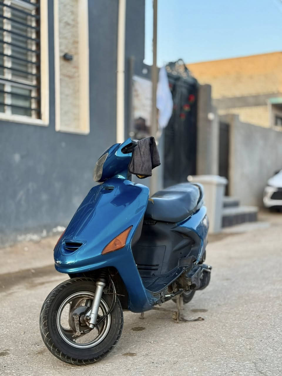 فراشه نثيه للبيع مكان نجف 
نكرت سلف 
مكينه ناعمه 
مال رمبه 
الدراجه ما ماشيه هواي 
بيع مستعجل 
السعر 450 وبيها مجال قليل 
رقم التواصل : ***********
