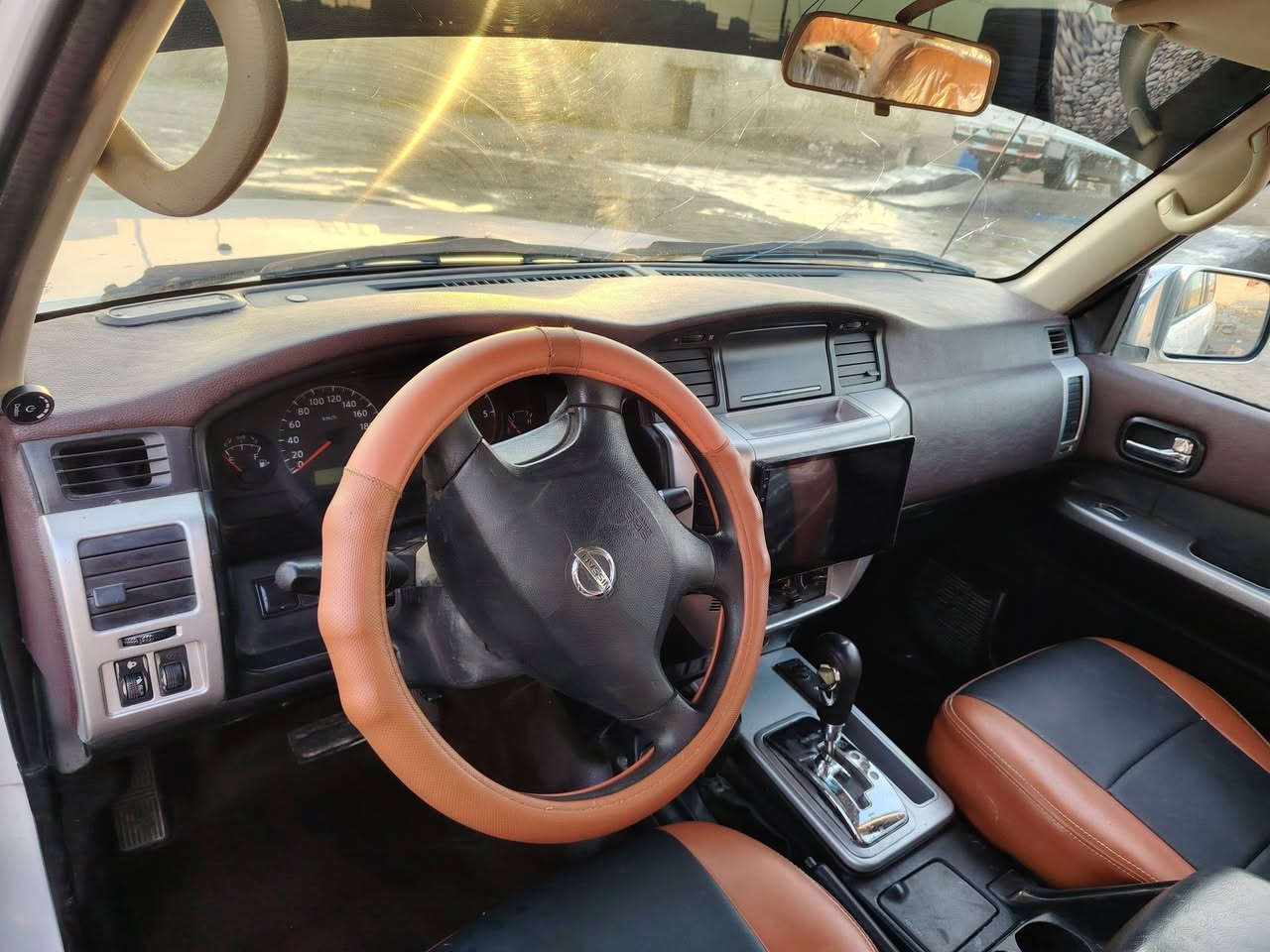 نيسان باترول 2008 مزايده بدون صبغ محرك 4800 منظومه غاز 120 لتر *********** او مراوس
